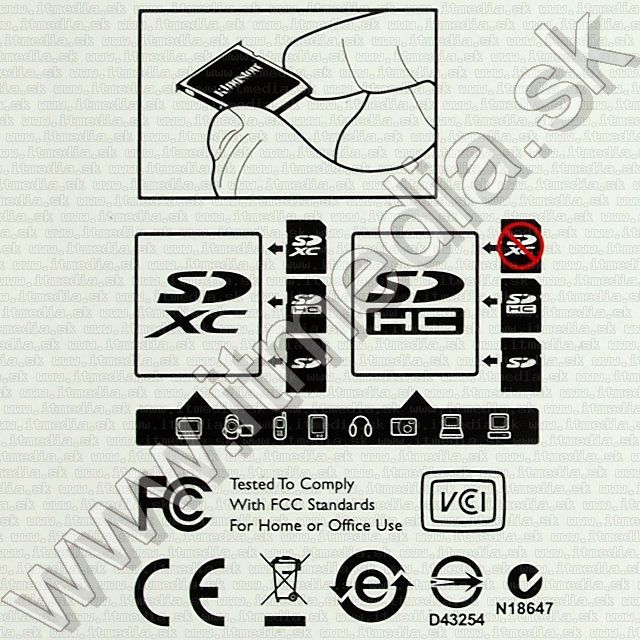 Image of Kingston Secure Digital (SD-HC) card, 32GB info! Class10 (IT8588)